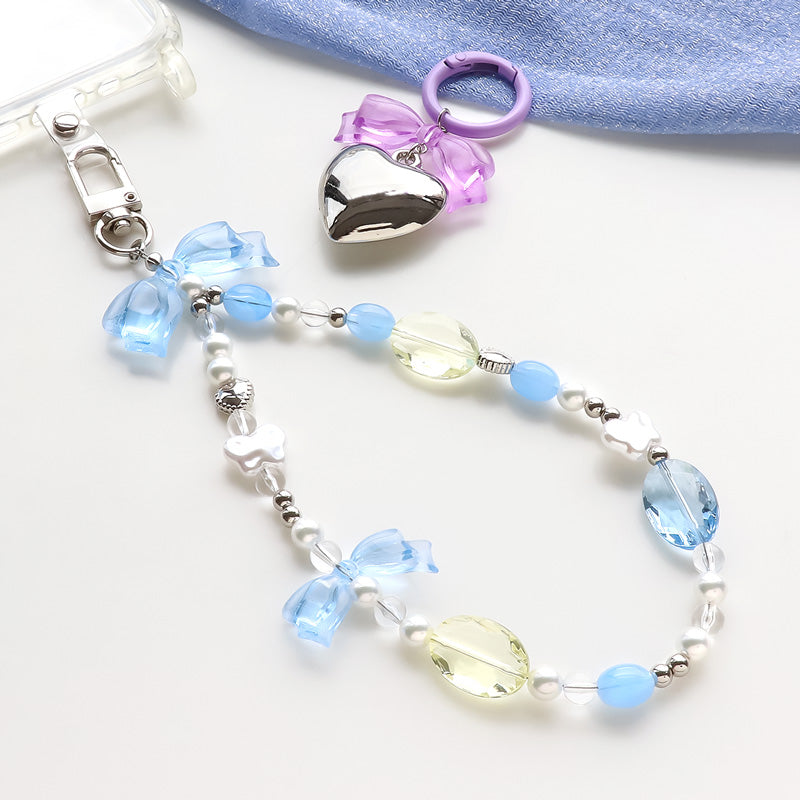 レシピNo.KR1037 ドイツ製アクリルリボンのアクセサリー2種