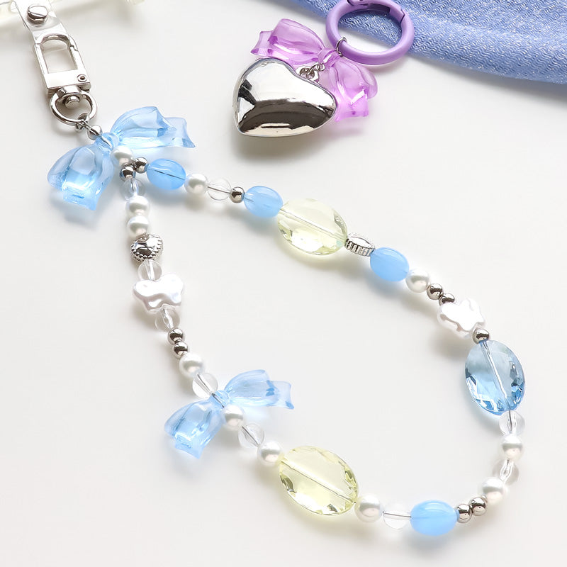 レシピNo.KR1037 ドイツ製アクリルリボンのアクセサリー2種