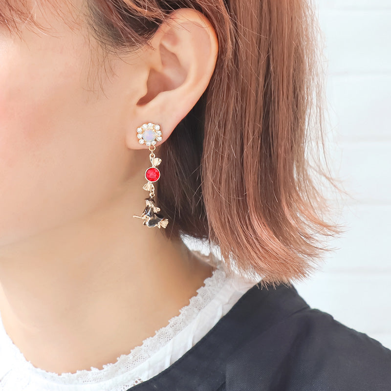 レシピNo.KR1046 ハロウィンチャームのお菓子モチーフアクセサリー2種