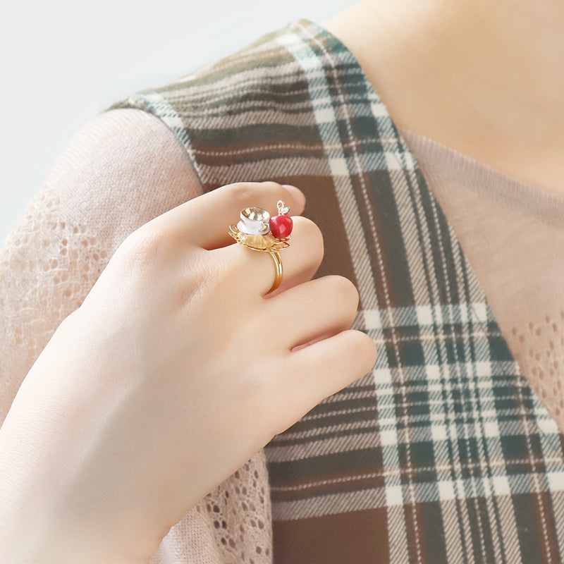 レシピNo.KR1062 紅茶モチーフのアクセサリー4種