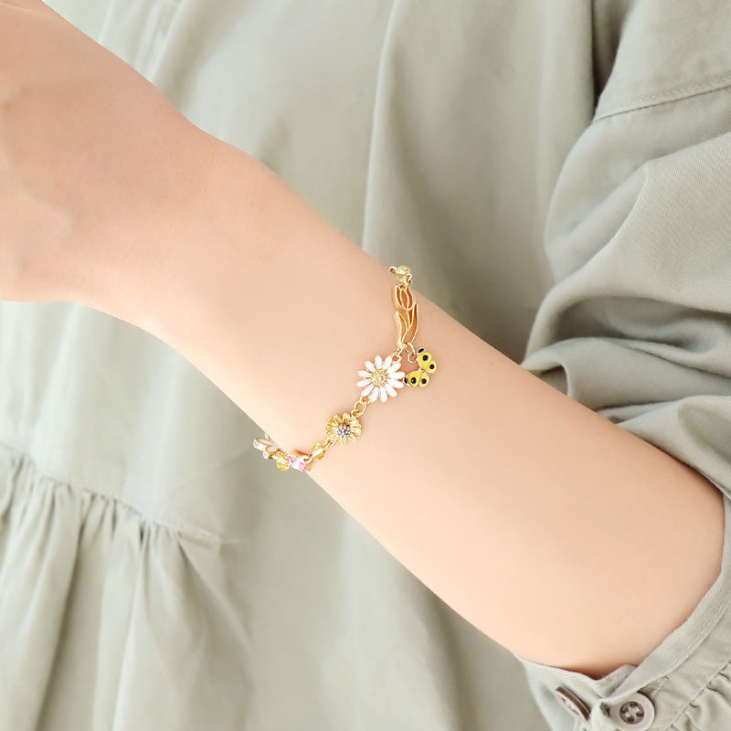 レシピNo.KR1143 スプリングフラワーアクセサリー3種