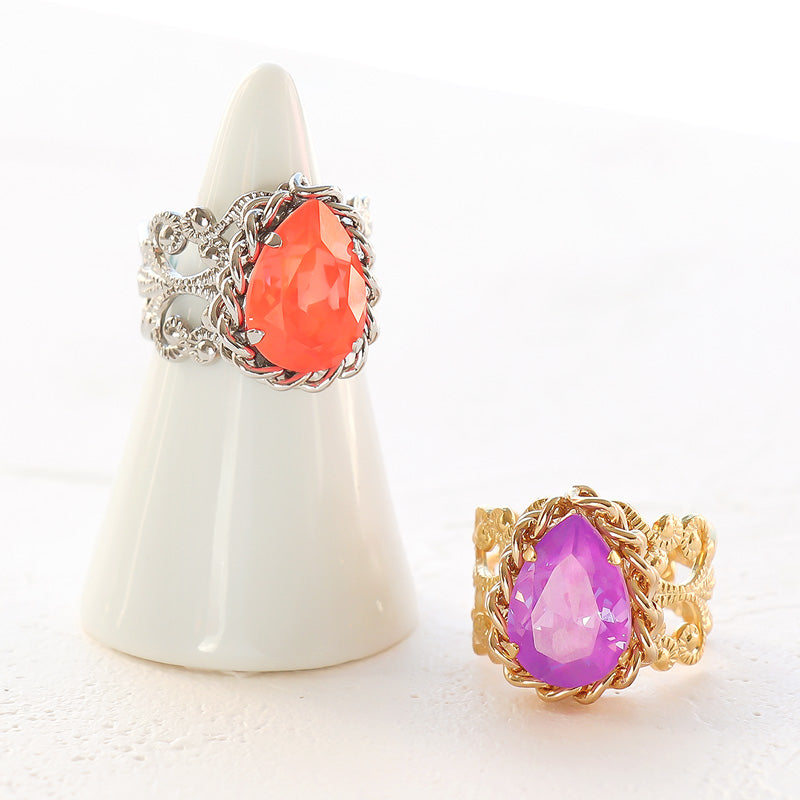 リング台 スカシ幅広 ゴールド