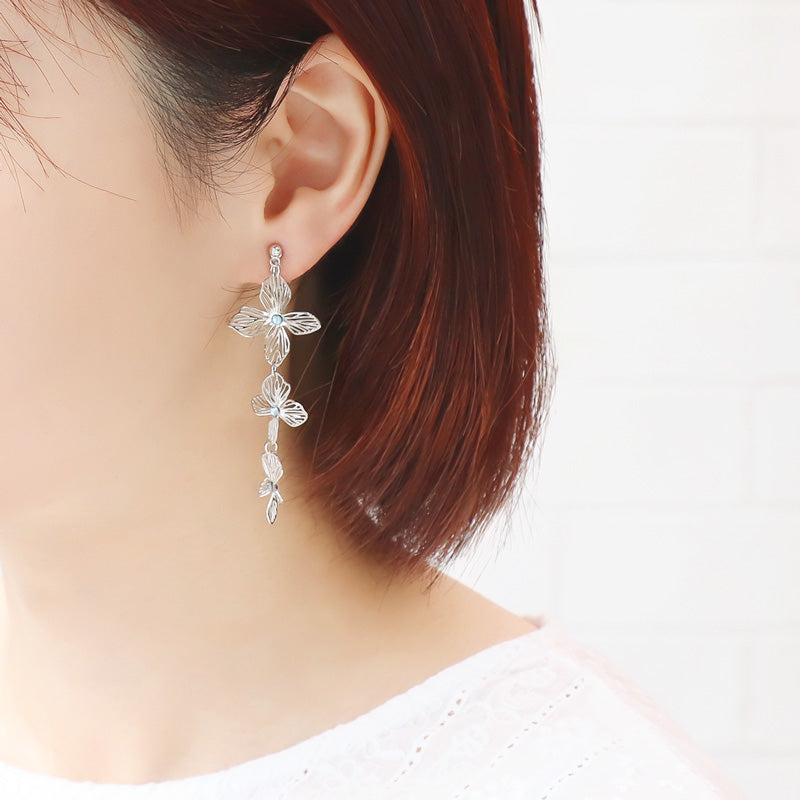 レシピNo.KR1188 エッチングパーツアナベルのイヤーアクセサリー3種
