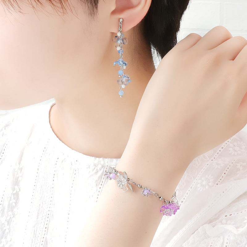 レシピNo.KR1197 ドイツ製アクリルのフラワーアクセサリー2種