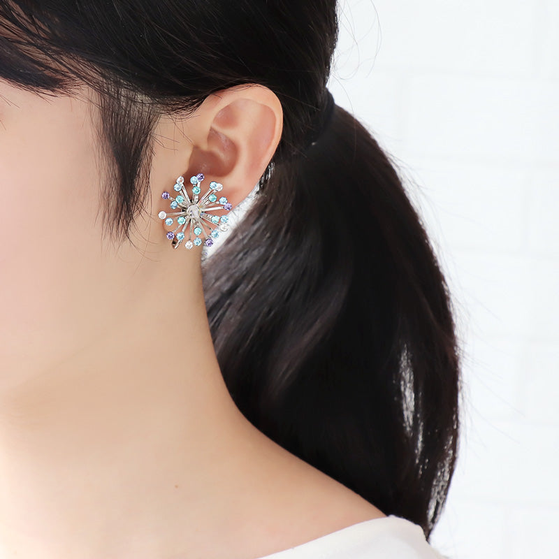 レシピNo.KR1203 花火モチーフのイヤーアクセサリー4種