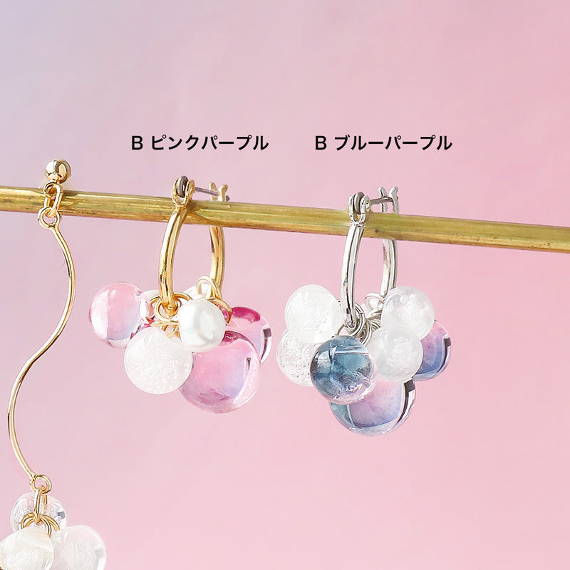 レシピNo.KR1207 スズマルのバブルピアス2種