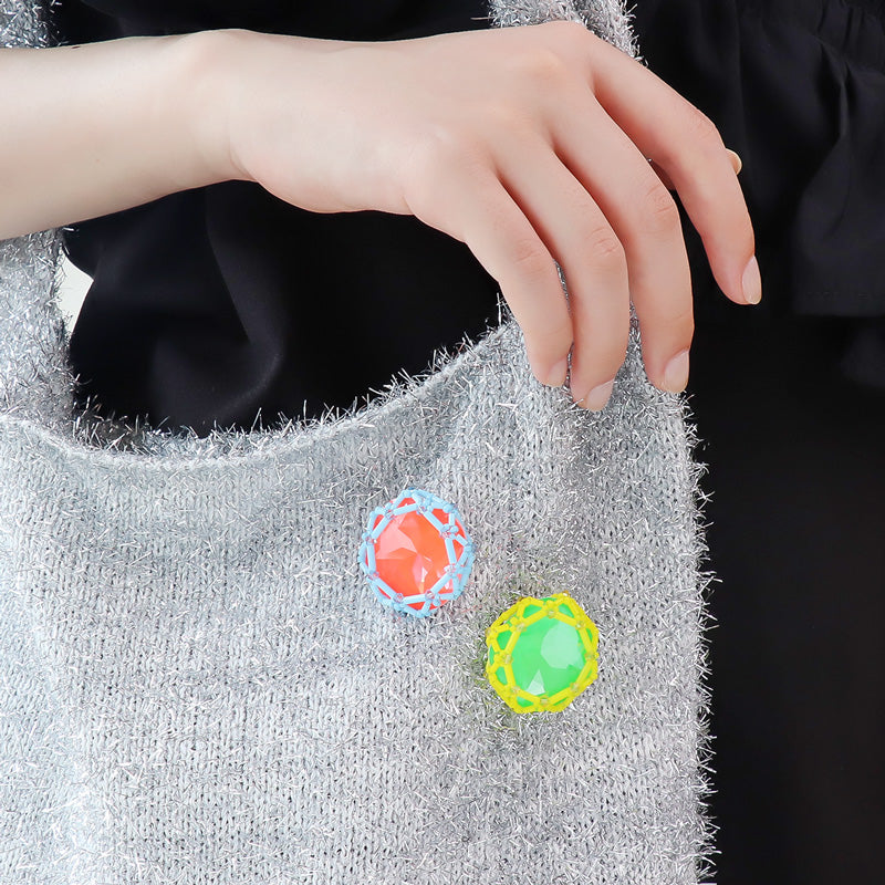 レシピNo.KR1222 貴和クリスタルのオクタゴンブローチ(KR1179)