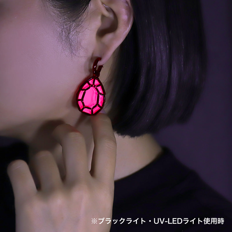 Recipe No. KR1223Kiwa crystals Electric colour big drop ear accessories