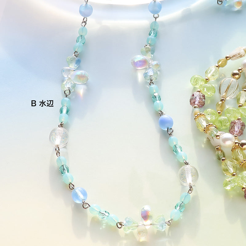 Recipe No. KR1226 - 2 types of 2-way accessories from Czech beads