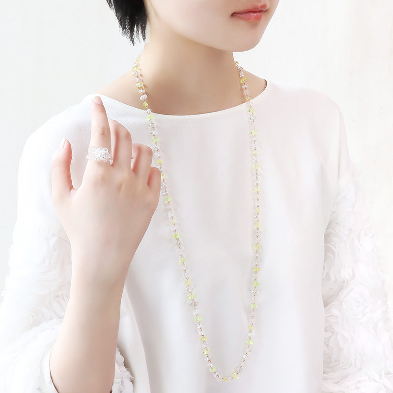 レシピNo.KR1229 チェコビーズサザレのアクセサリー2種
