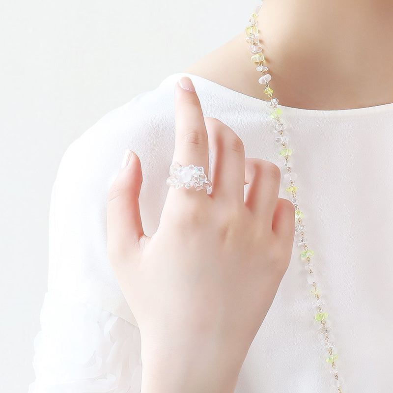 レシピNo.KR1229 チェコビーズサザレのアクセサリー2種