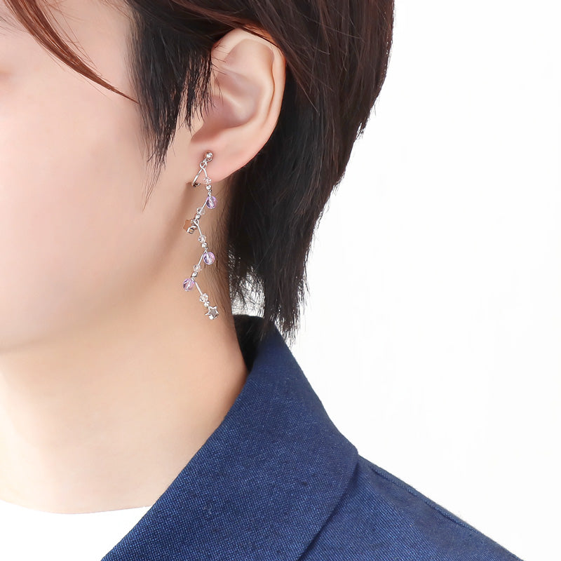 レシピNo.KR1232 チェコビーズのスターモチーフアクセサリー2種