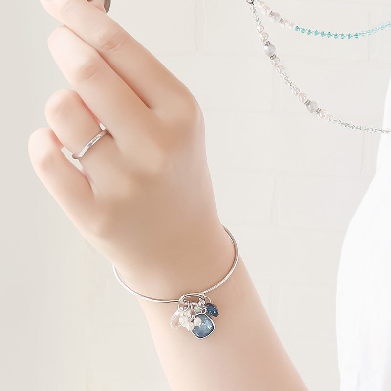 レシピNo.KR1239 貴和クリスタルのマルチカラーブレスレット2種