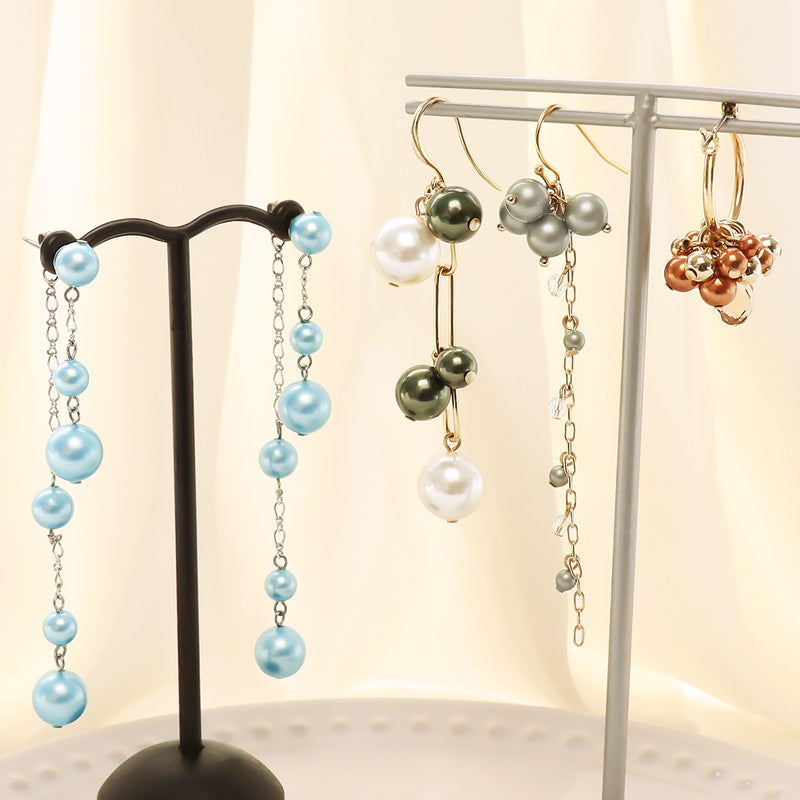 Recipe No. KR1245 4 elegant crystal pearl earrings