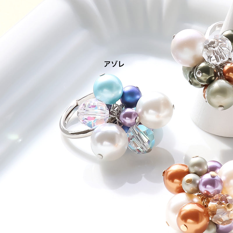レシピNo.KR1246 クリスタルパールのシャラシャラリング