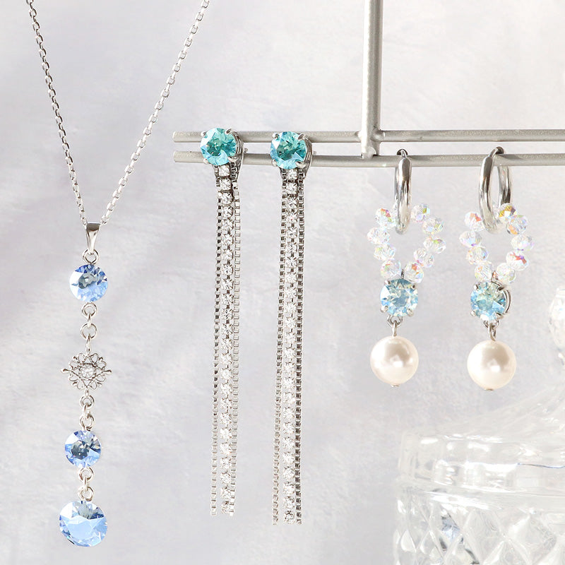 レシピNo.KR1334 貴和クリスタルムーンライトのスウィングアクセサリー3種