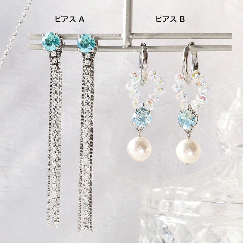 レシピNo.KR1334 貴和クリスタルムーンライトのスウィングアクセサリー3種