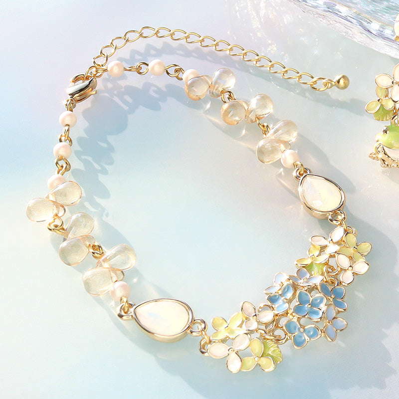 レシピNo.KR1344 チャームアナベルのアクセサリー2種