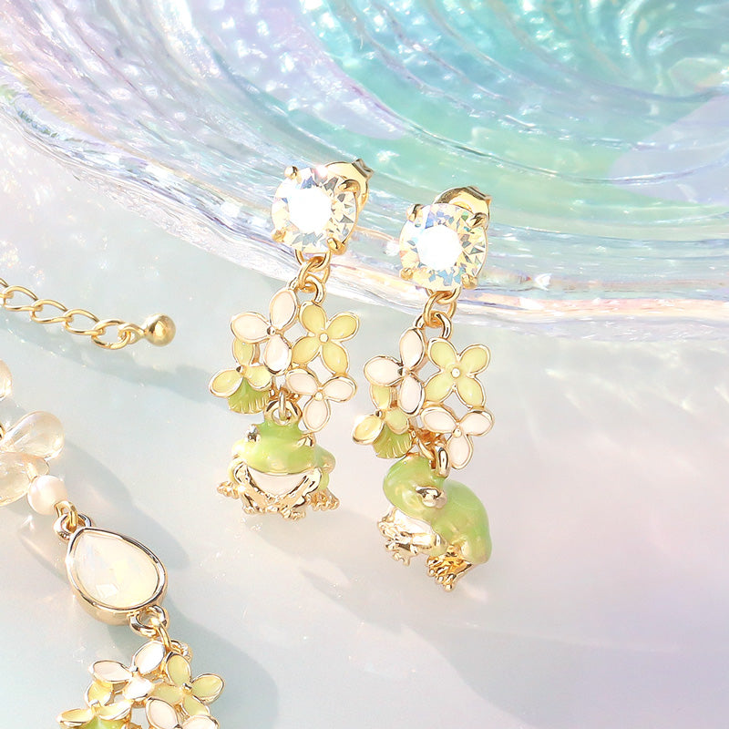 レシピNo.KR1344 チャームアナベルのアクセサリー2種