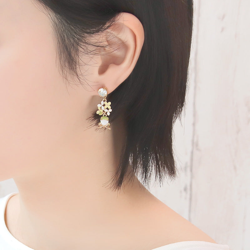 レシピNo.KR1344 チャームアナベルのアクセサリー2種