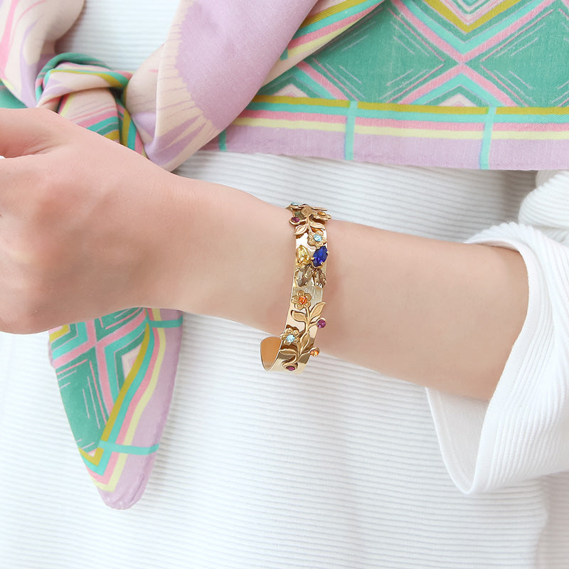 American charm flower fabric