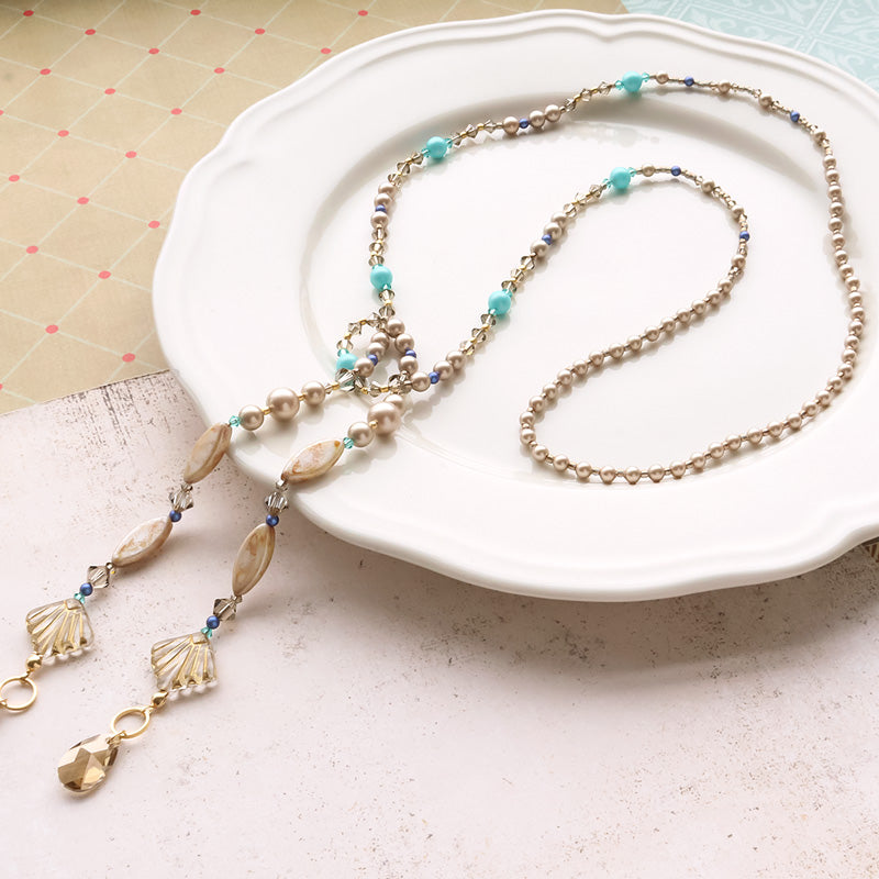 Recipe No.KR1355Kiwa crystalsbohemian chic lariat
