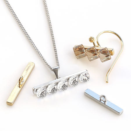 Metal-part bar cum rodium color