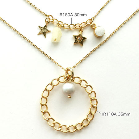 メタルチェーンパーツ リングIR180A ロジウムカラー【アウトレット】