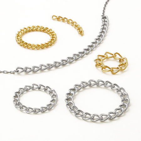 メタルチェーンパーツ リングIR180A ロジウムカラー【アウトレット】