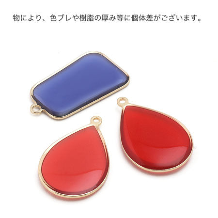 メタルフレーム樹脂入 オーバル大穴 クリア/G【アウトレット】