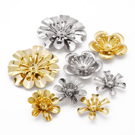 Metal Flower No. 4 Rodium-Color