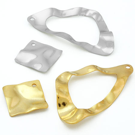 メタルパーツ ウェーブ No.6 ロジウムカラー【アウトレット】