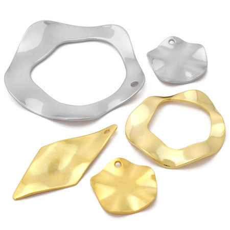 メタルパーツ ウェーブ No.3 ロジウムカラー【アウトレット】