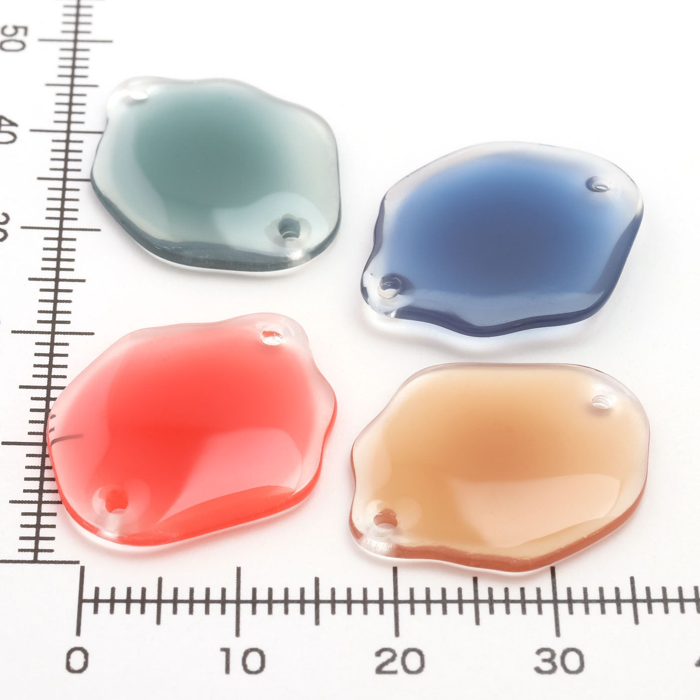 パドルパーツ 変形ラウンド 2穴 ネイビー【アウトレット】