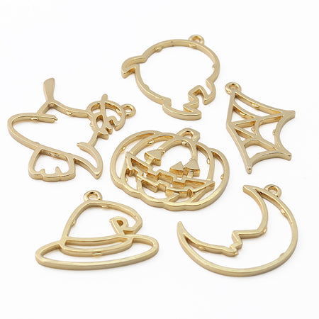 レジンフレーム ハロウィン ムーン ゴールド