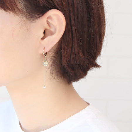 ピアス フレンチフック ラウンド ゴールド