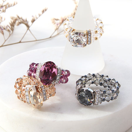 Rondelver cubic zirconia crystal/RC