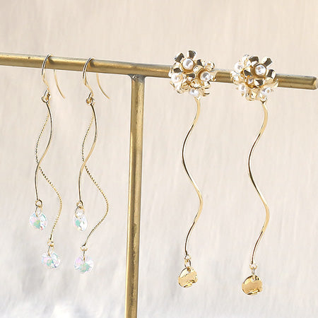 メタルスティック 丸線スパイラル2カン ロジウムカラー