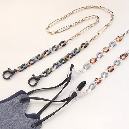 Acrylic chain parts Kihei 2 navy marble