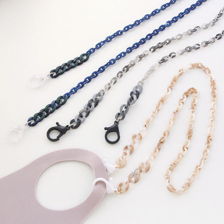 アクリルチェーン 小判 レオパード