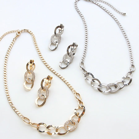 Combination metal parts Ring deformation 2 rows 2 Gold