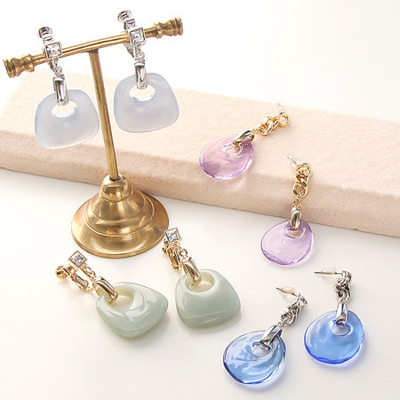 つなぎカン 甲丸 カン付 約3.6×6.4×10mm ロジウムカラー