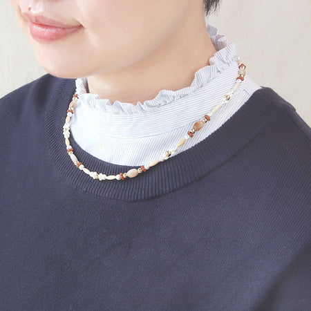 アクリル ドイツ製 プチフラワー エッグシェル/マロン【アウトレット】