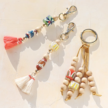 アフリカントレードビーズ パウダーグラス1 オレンジ【アウトレット】