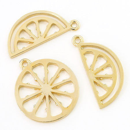 レジンフレーム シトラス スライスハーフ ゴールド