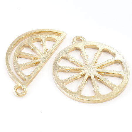 レジンフレーム シトラス スライスハーフ ゴールド