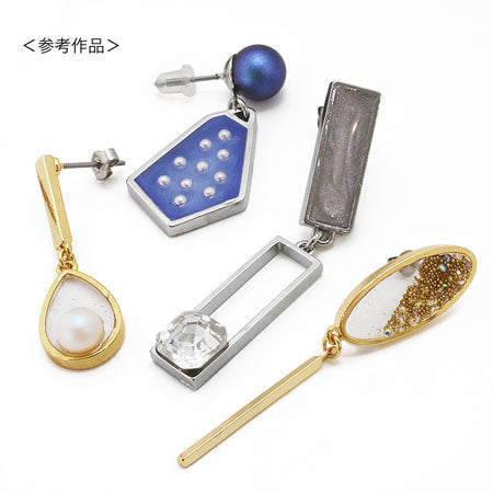 レジンフレーム オーバル 1カン ロジウムカラー