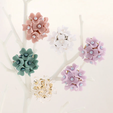 アクリル ドイツ製 花12 チョークホワイトマット