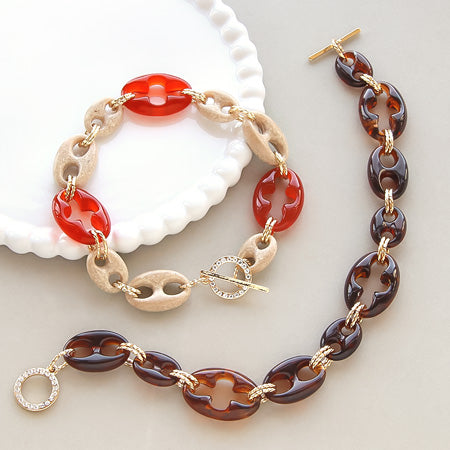 Acrylic made in Germany oval 2 holes tortoiseshell