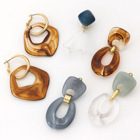 Acrylic German-made ring square 1 crystal